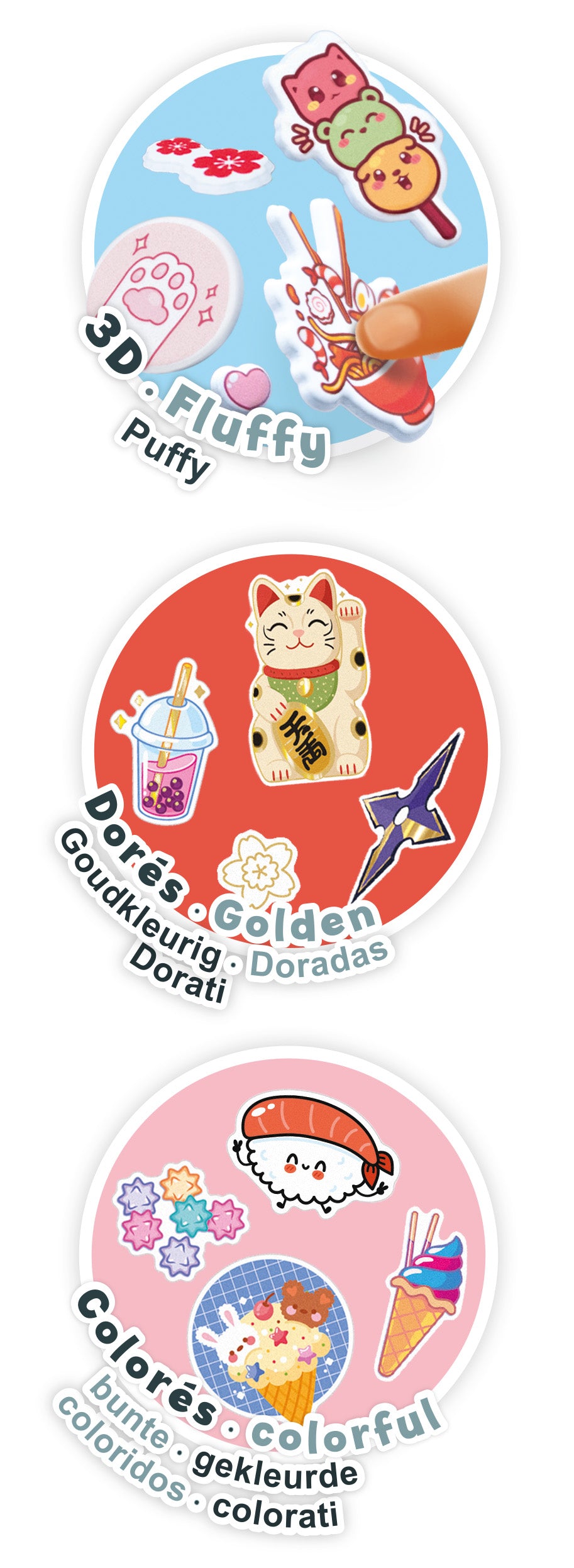 Buki kleebiste komplekt - manga FK021I