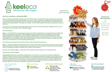 Keel Toys Eco kaisukaru 16 cm SE9104K