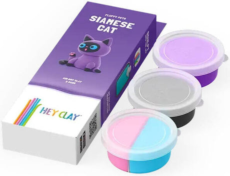 HEY CLAY voolimismass 3 tk: Siiami kass 30112E