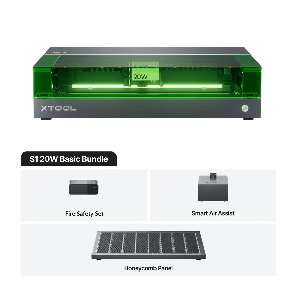xTool S1 20W dioodlaserlõikuri põhikomplekt: Klass 1 P1030504