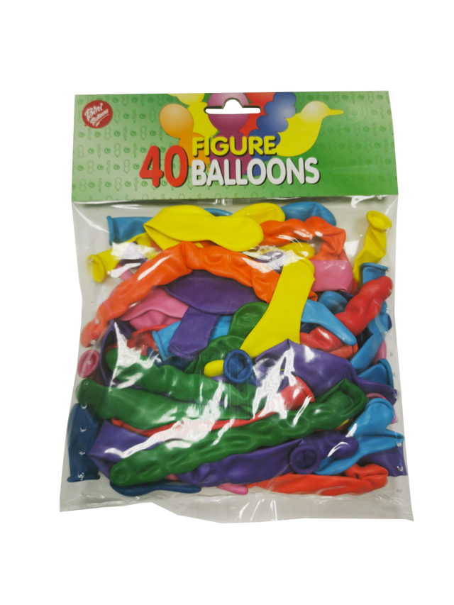 Bini figuurõhupallid, 40 tk 84001H