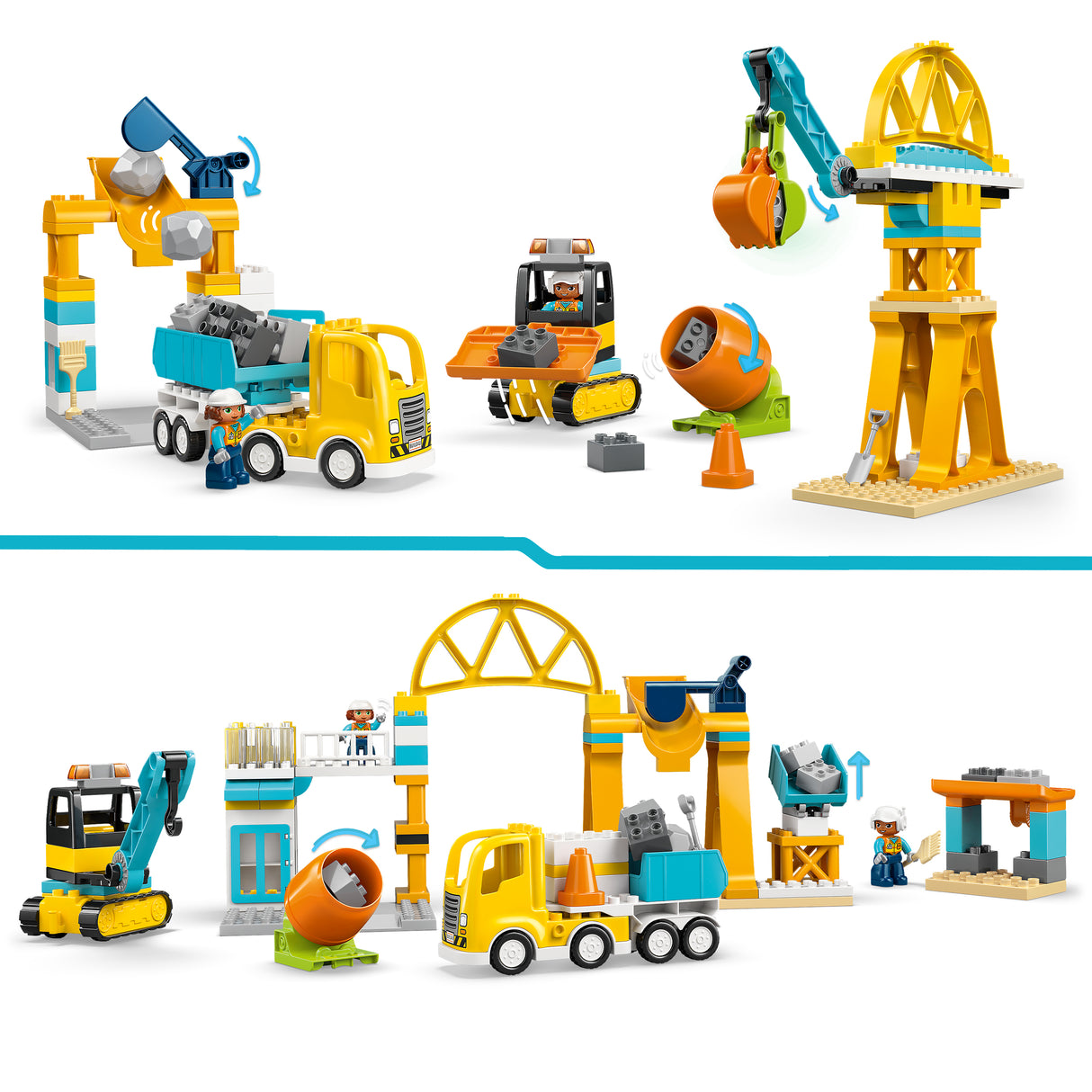 LEGO DUPLO Kolm ühes ehitusplats ja -masinad 10476L
