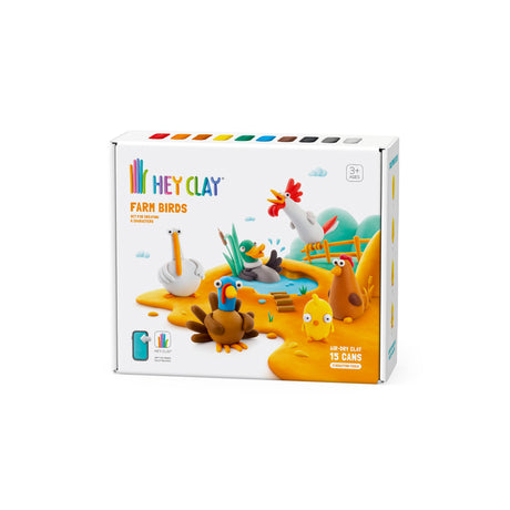 HEY CLAY voolimismass Farmilinnud 15 tk 15020E