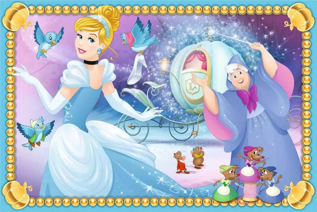 Ravensburger klotsipusle 6 tk Disney printsessid 074280V