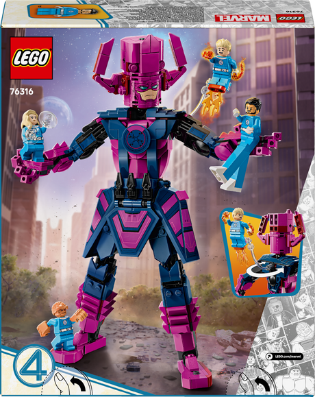 LEGO Marvel Fantastiline nelik vs. Galactus ehitusfiguur 76316L