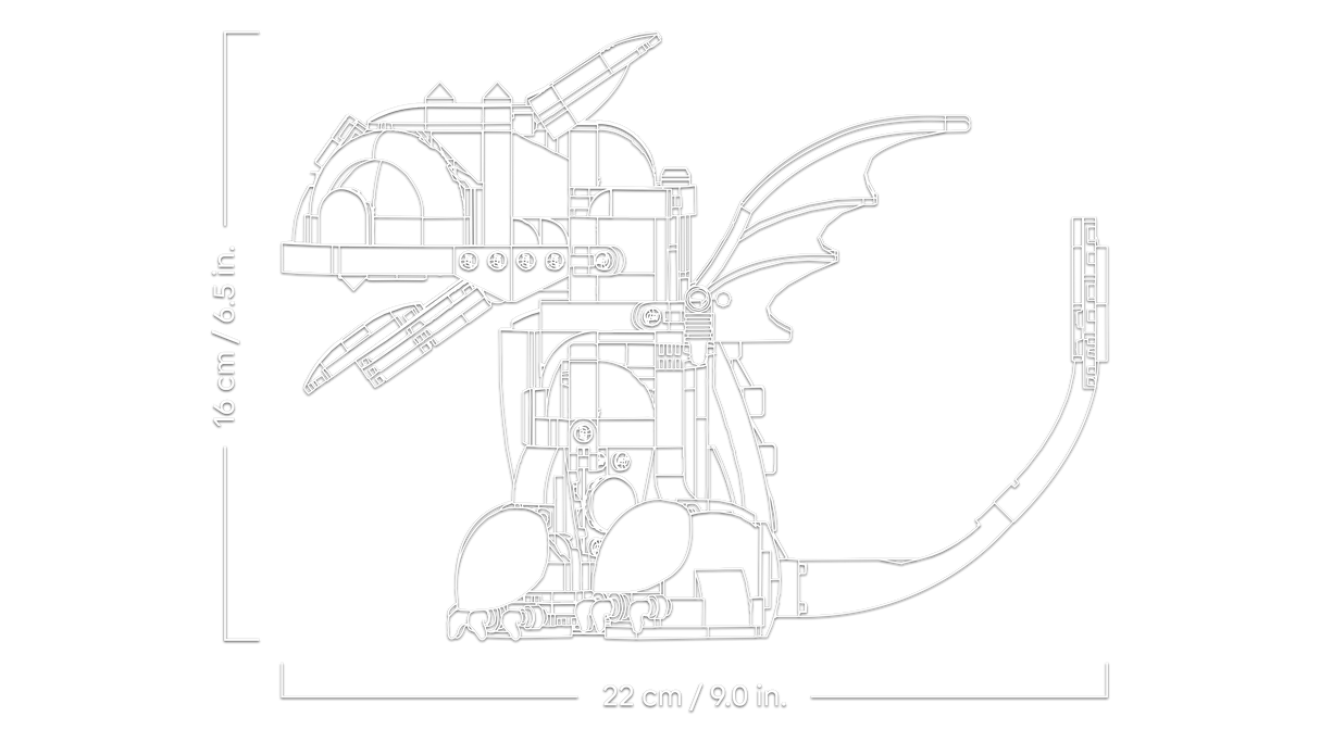 LEGO Icons Kuidas taltsutada lohet: Hambutu 10375L